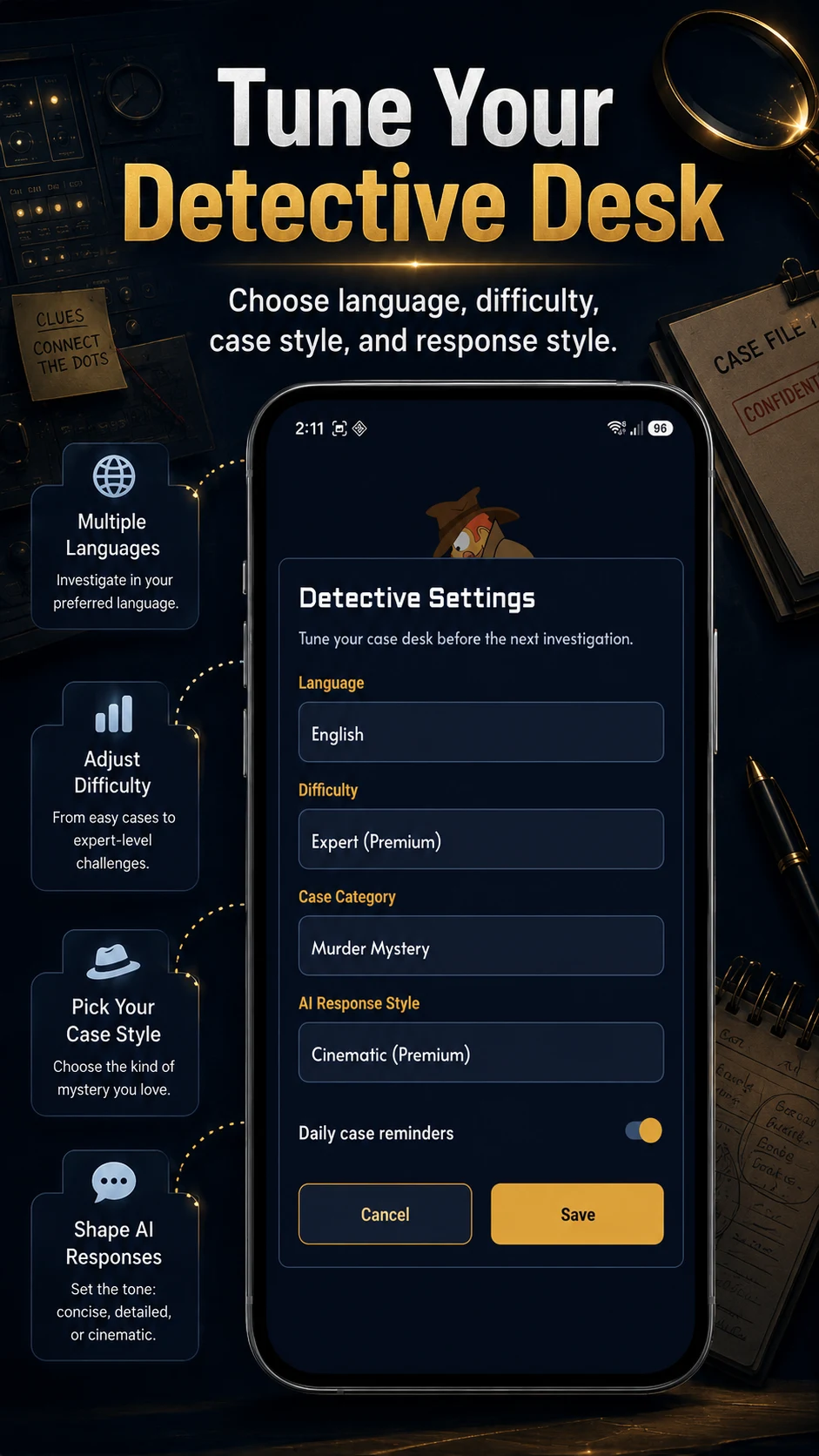 Detective AI: Mystery Game screenshot