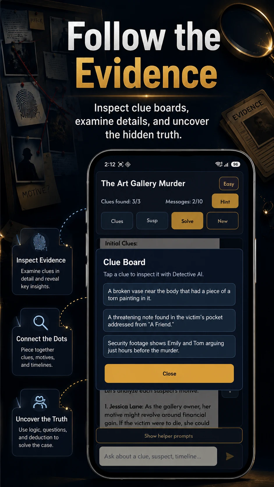 Detective AI: Mystery Game screenshot