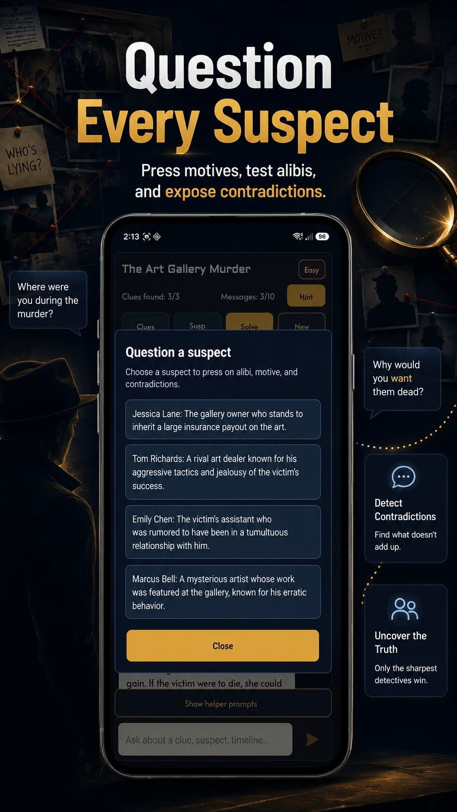 Detective AI: Mystery Game screenshot