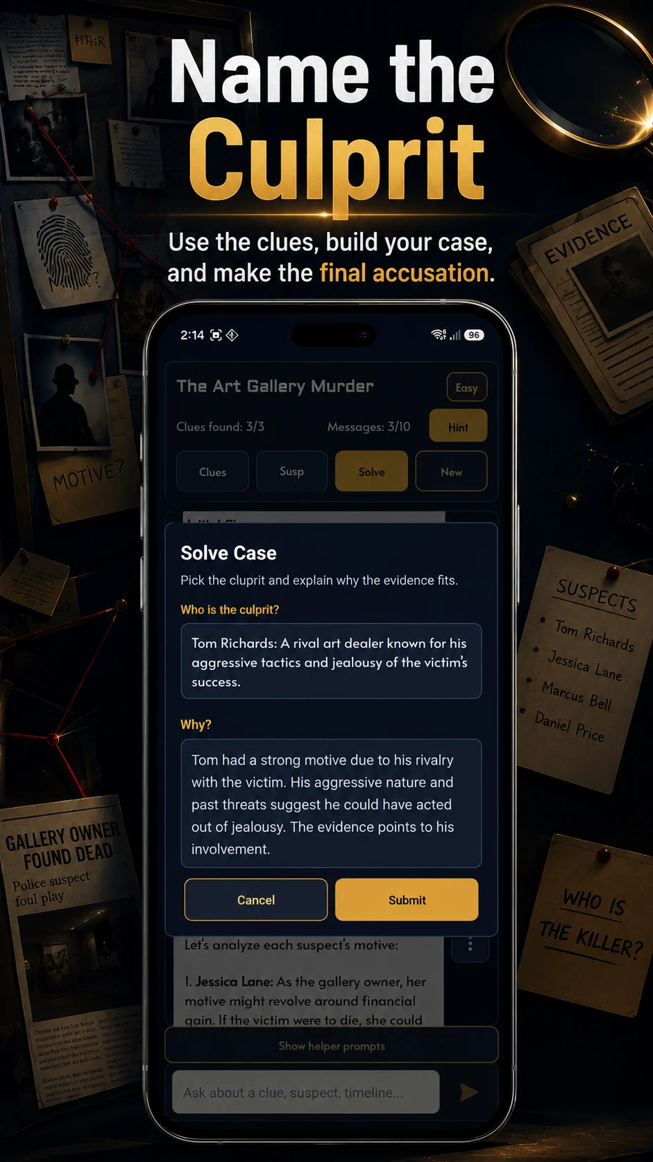 Detective AI: Mystery Game screenshot