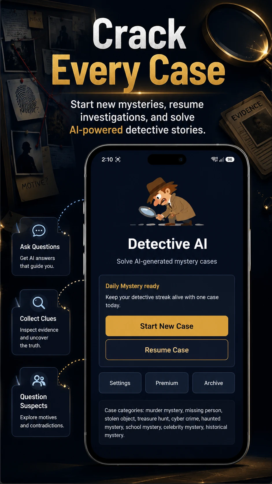 Detective AI: Mystery Game screenshot